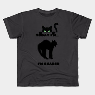 Cat feel scared Kids T-Shirt